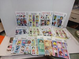 Lot of 17 McCalls 18" Doll Clothing Sewing Patterns Dress Outfit Clothes 8 Uncut