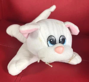 1985 Tonka Pound Puppy Purries Kitty Cat White & Gray Striped Tabby 8" Plush  - Picture 1 of 7