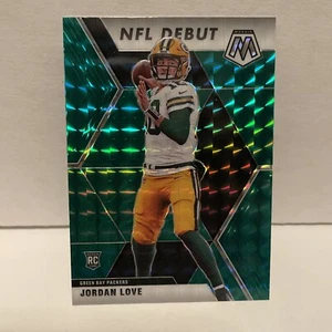 Jordan Love 2020 Panini Mosaic Green NFL Debut RC 264 Green Bay Packers Rookie - Picture 1 of 6