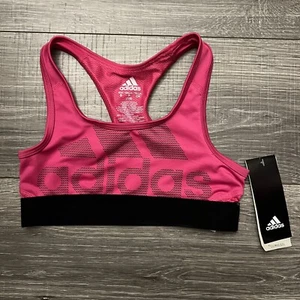 Adidas Girls Magenta Pink Climacool Sports Bra Top size 7 8 Razorback - Picture 1 of 7
