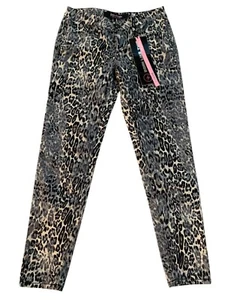 NWT FreeStyle Revolution Girls Youth size 5 Gray Leopard Print Skinny Pants - Picture 1 of 10