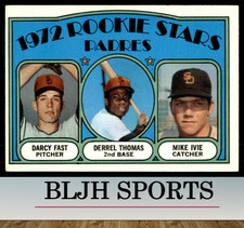 1972 Topps #457 Padres Rookies - Fast/Thomas/Ivie RS, RC  San Diego Padres