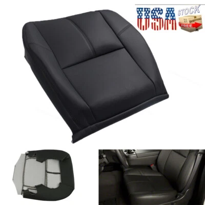 Black Driver Bottom Seat Cover Fit Chevy Silverado 1500 2500HD 3500HD 2007-2013 Foto 1 de 4