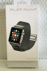 Platinum™ magnetisches Edelstahlnetzband für Apple Watch 38 mm 40 mm silber - Bild 1 von 6