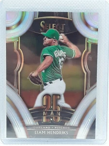 Liam Hendriks 2020 Select Baseball - 25 Man SILVER HOLO - Oakland A's Athletics - Picture 1 of 2