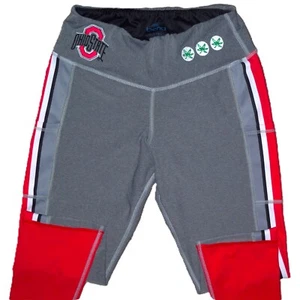 OHIO STATE BUCKEYES WOMEN'S BEND OSU GAME DAY DOUBLE POCKET LEGGINGS MEDIUM NICE - Picture 1 of 3