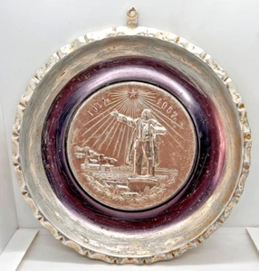 Piatto vintage Lenin parete URSS sovietico decorativo russo raro decorazione Mosca retrò - Foto 1 di 24