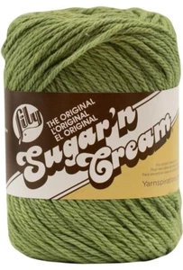 Lily Sugar'n Cream Yarn 2.5 oz SAGE GREEN Sugar And Cream - Picture 1 of 3