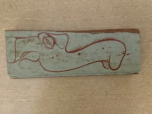 Charlie Alan Kraft Original Painting on Hardwood Scrap - Outsider - PNW Artist - Bild 1 von 5