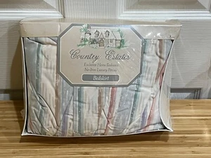 New Vintage Country Estates Bedskirt No Iron Luxury Percale Queen Bedding La Paz - Picture 1 of 2