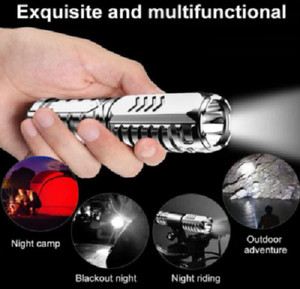 Multifunctional Flashlight LED Rechargeable Tactical Super Bright for Outdoor