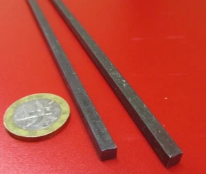 Square W1 Tool Steel Bar  3/16" Thick x 3/16" Wide x 36" Length, 2 Units - Picture 1 of 12
