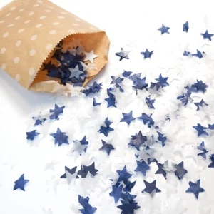 Biodegradable Wedding Confetti - Navy Blue, White - Picture 1 of 7