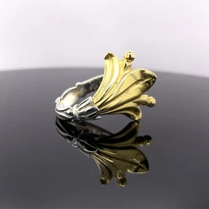 Lagos Caviar 18k Yellow Gold & Sterling Silver Arcandian Ring $850 Retail - Picture 1 of 14