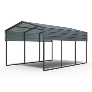 10x15 FT Carport Car Port Metal Canopy Heavy Duty Shed Tent Car Shelter for Snow - Picture 1 of 8
