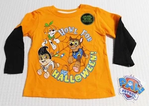 Paw Patrol Howl for Halloween Toddler Boys Long Sleeve Shirt (12 Months-3T) NEW - Picture 1 of 1