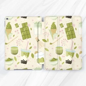 Cute Matcha Green Japanese Case For iPad 10.2 Air 3 4 5 Pro 9.7 11 12.9 Mini - Picture 1 of 6