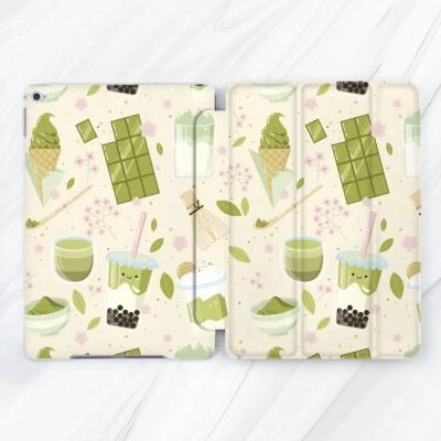 Linda Funda Matcha Verde Japonesa Para iPad 10.2 Air 3 4 5 Pro 9.7 11 12.9 Mini Foto 1 de 4