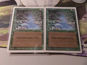 1994 Vintage Magic the Gathering MTG Stream of Life Revised Edition 2 Lot - Picture 1 of 1