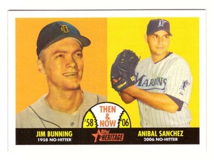 2007 Topps Heritage Then and Now - DETROIT TIGERS 