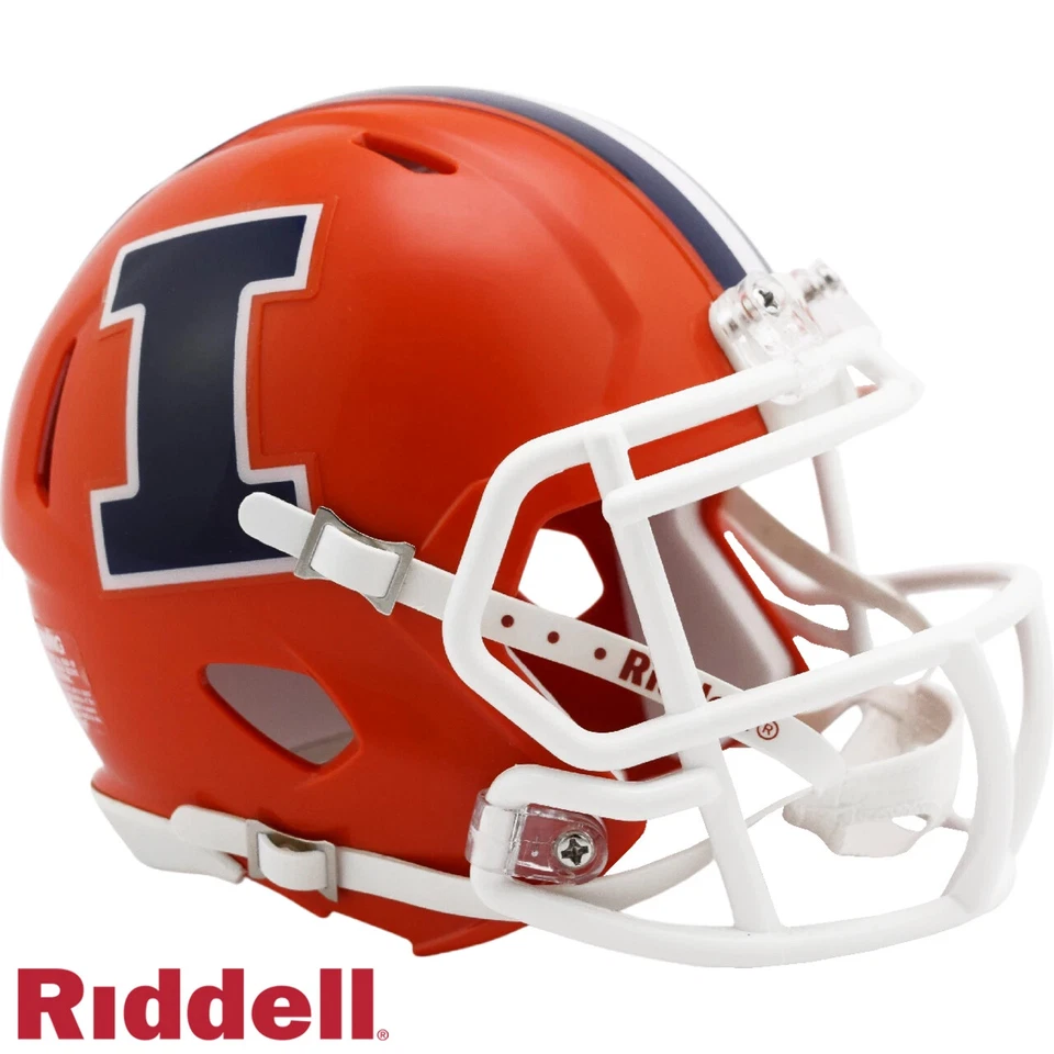 *OFERTA* ¡CASCO DE FÚTBOL AMERICANO ILLINOIS FIGHTING ILLINI SPEED MINI NCAA RIDDELL! Foto 1 de 1