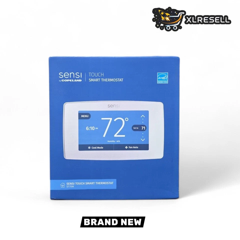 EMERSON Sensi Touch Wi-Fi Smart Thermostat Color Display Alexa Energy Star ST75W - Image 1 of 4