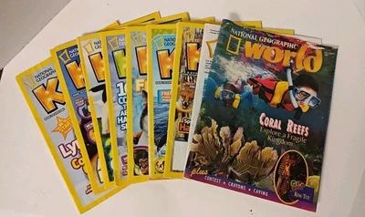 National Geographic Kids Magazine Lot 10 Issues Nature, Educational 1997-2010 - Image 1 of 4
