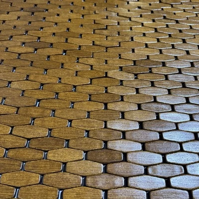 Alfombra de baño de bambú de madera 28”x20” alfombra de baño antideslizante para SPA al aire libre junto a la piscina Foto 1 de 4