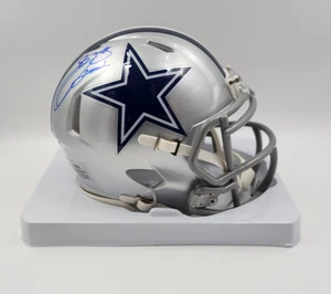 EMMITT SMITH Signed Dallas Cowboys NFL Riddell Mini Helmet Fanatics - Picture 1 of 7