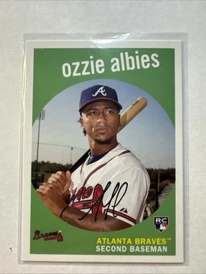 2018 Topps Archives - 1959 Design Ozzie Albies #18 (RC) - Image 1 of 2