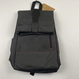 Chipotle Rolltop Backpack Laptop Sleeve Zip Closure Inside Divider Padded Canvas - Picture 1 of 10