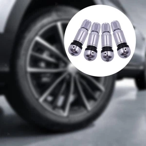 4 Pieces Bolt in Tire Valve Stem Caps Tubeless Wheel TPMS - Picture 1 of 7