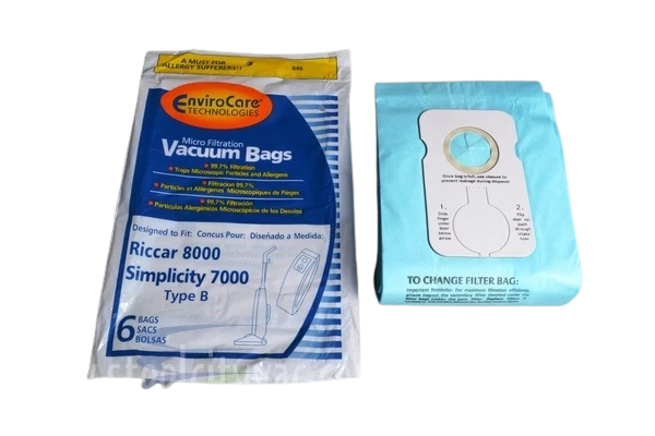 RICCAR,SIMPLICITY Style B 6PK,MICRO  Bags,7000,8000 - Image 1 of 1