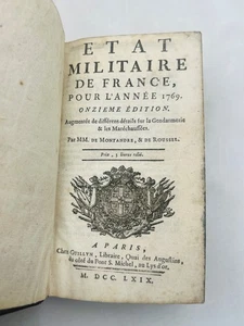 MONTANDRE & ROUSSEL - État militaire de France - 1769 - Foto 1 di 11