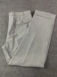 Pal Zileri Mens Wool/Linen Flat Front Dress Pants Sz 36x33 Gray/White - Bild 1 von 9
