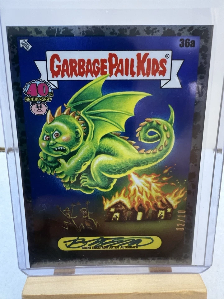 2025 TOPPS Garbage Pail Kids 40th Anniversary BLACK AUTO BRENT ENGSTROM 2/10 36A - Image 1 of 1