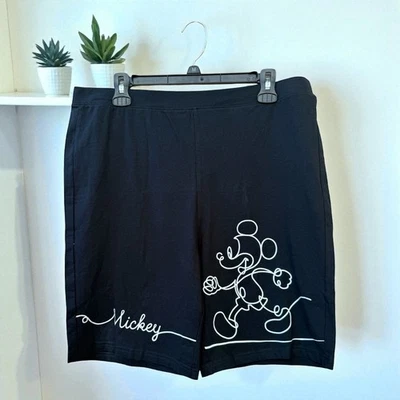 Pantalón corto para mujer Disney Mickey Mouse negro talla XL Foto 1 de 4