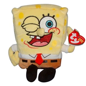 Ty Beanie Baby Spongebob - MWMT (Daumen hoch SpongeBob exklusiv) - Bild 1 von 1