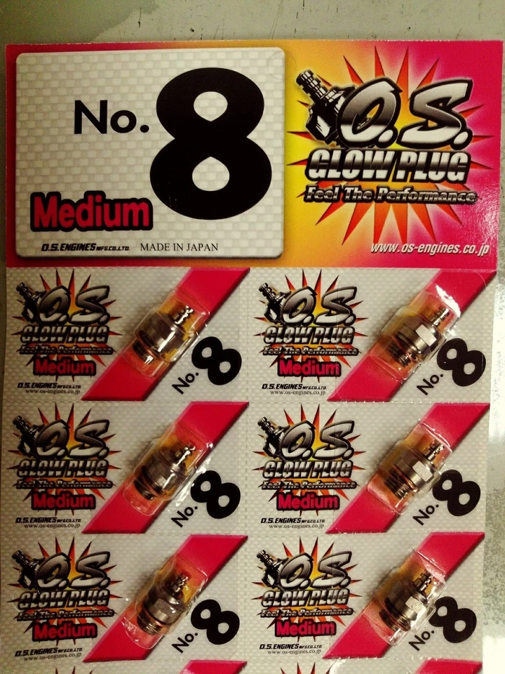 OS O.S. NO8  No.8  #8  Glow Plug 6 Pcs - Image 1 of 2