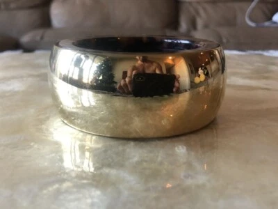 Michael Kors Yellow Gold / Brown Tortoise Shell 1 3/4” Wide Bracelet - Image 1 of 4