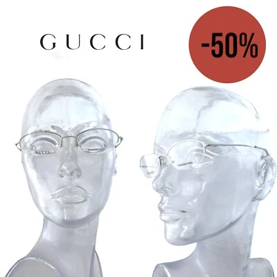 GUCCI occhiali da vista GG 2705 YB7 STAINLESS STEEL eyewear M. in Italy CE - Imagen 1 de 4