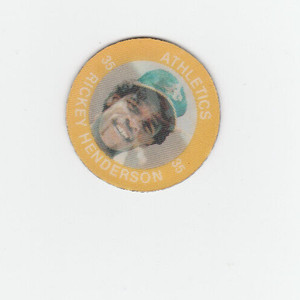 1984 7-11 Slurpee Super Star Sports Coin # 35K Rickey Henderson -- Athletics