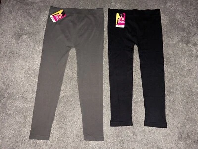 Nuevo con etiquetas Leggings Mopas Capri Hasta la Rodilla Cintura Acanalada Talla Libre 2 Pares Foto 1 de 4