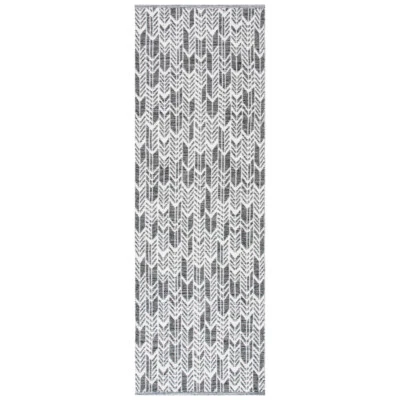 SAFAVIEH Montauk MTK609A Handwoven Black / Ivory Rug - Image 1 of 4