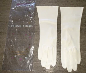 grandoe VINTAGE? ivory WHISPER WEIGHTS GLOVES womens 1 size original bag! - Picture 1 of 2