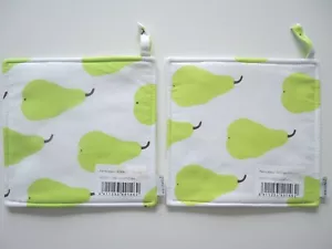 Marimekko PIENI PAARYNA PÄRYNÄ Pear Potmat Potholder x 2 piezas - Imagen 1 de 6