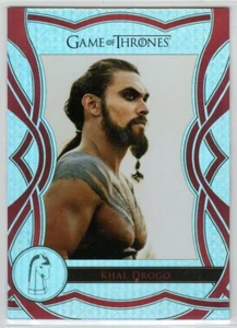 GAME OF THRONES THE COMPLETE SERIES THE CAST C19 INSERT KHAL DROGO JASON MOMOA - Picture 1 of 2