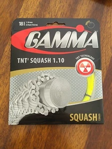 GAMMA TNT2 Squash Series 18g Yellow Racket String 1.10 33FT - Picture 1 of 2