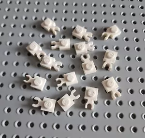 LEGO Platte 1x1 mit Halter Vertical 15x Weiß White Plate with Clip 4085 R3 - Bild 1 von 1