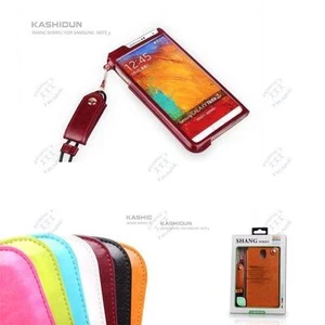 Lujo Buena Calidad Cuero Estuche Cubierta Para Samsung Galaxy Note 3 III N9006 - Imagen 1 de 4
